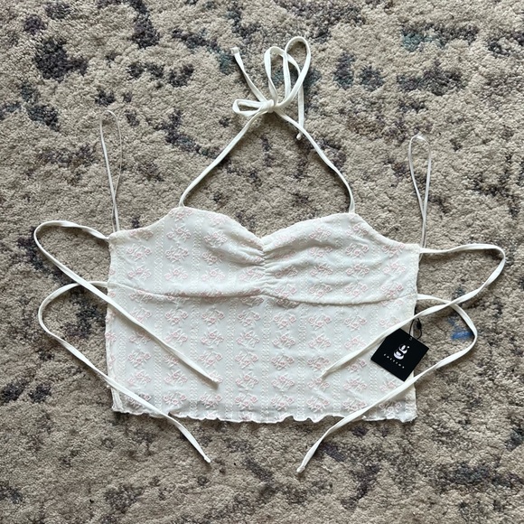 NWT Garage Open Back Floral Tank - Picture 1 of 5